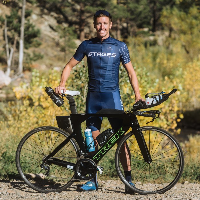 Stages athlete Marc Dubrick and his bike