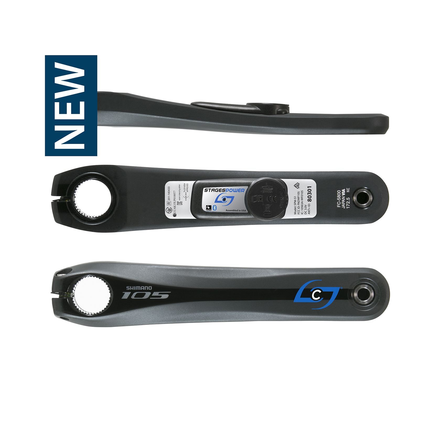 schijf Verder Vuil Stages Power Meter on Stages 105 5800 Left | Stages Cycling