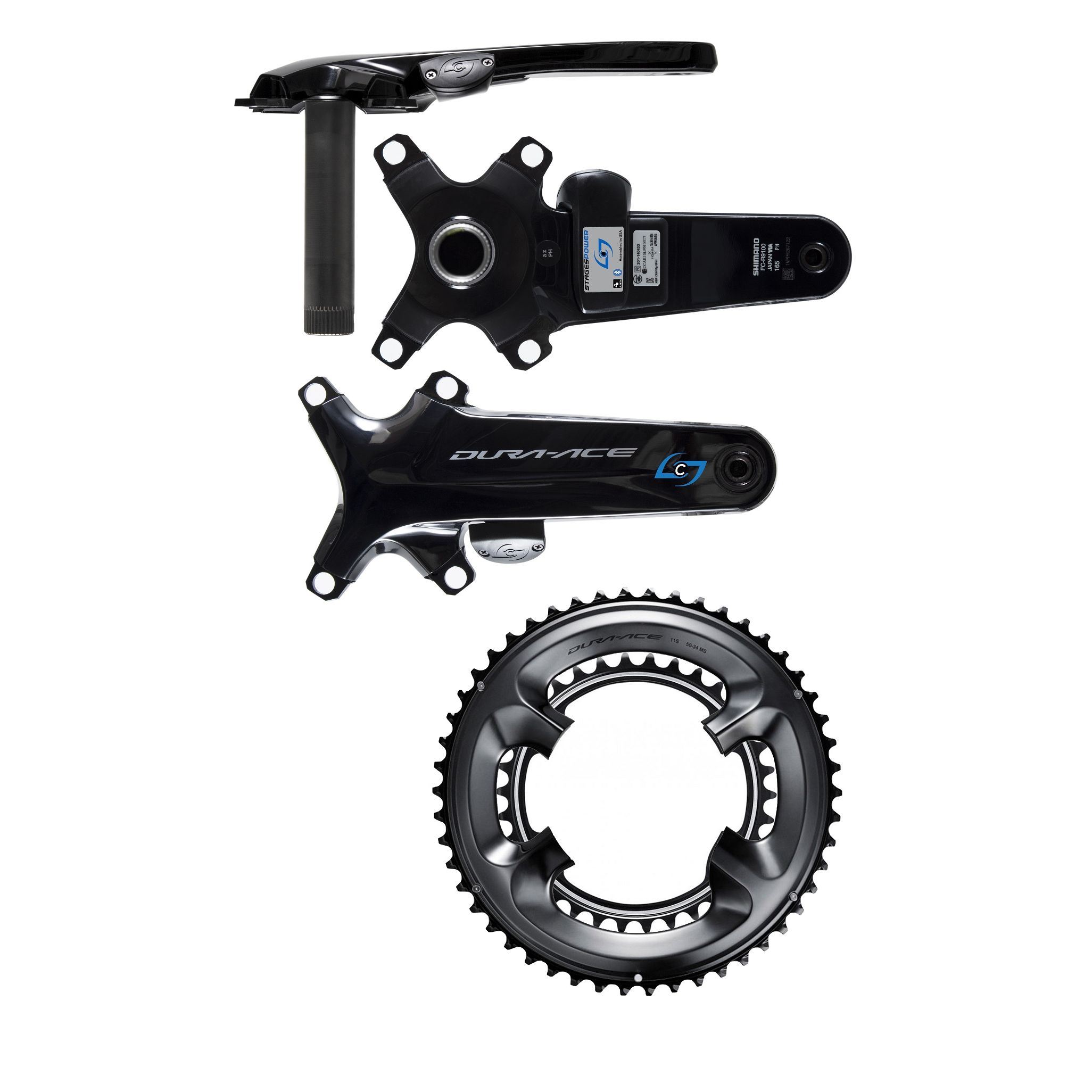 GEN 3 STAGES POWER R | Shimano DURA-ACE 9100 SINGLE DRIVESIDE POWER METER  WITH CHAINRINGS
