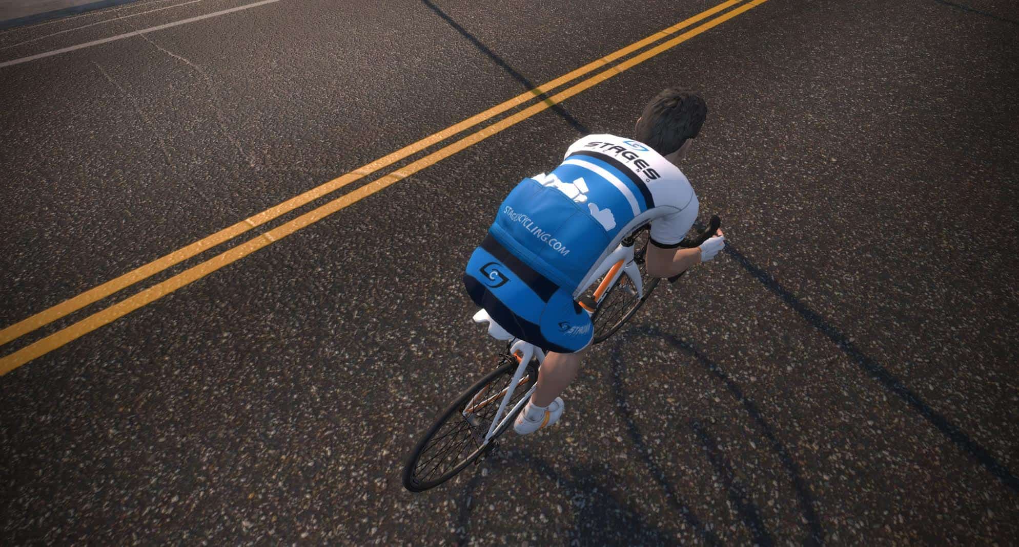 The Stages Cycling Jersey on Zwift